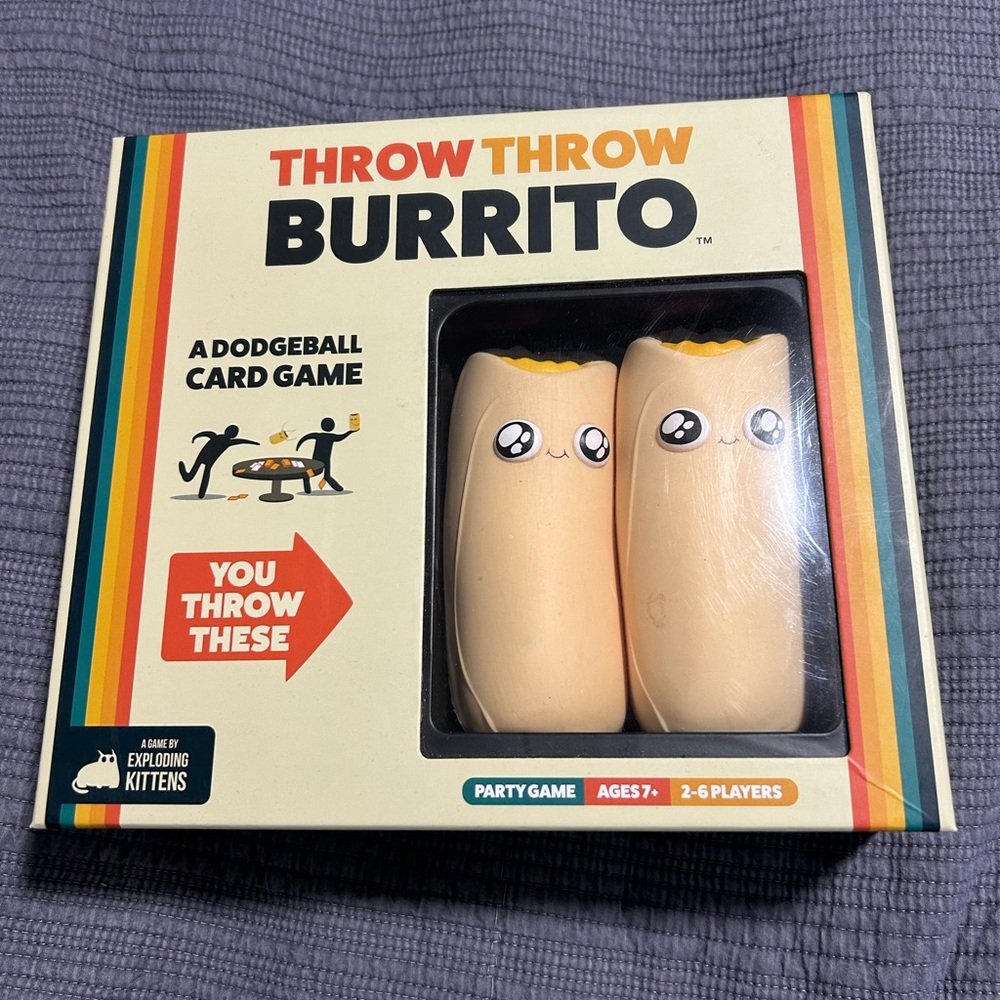 Throw Throw Burrito Game by Exploding Kittens – Complete -opened never played